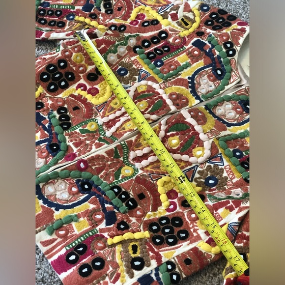 ALICE + OLIVIA Embroidered Multi Color Jacket sz XS - Picture 5 of 9